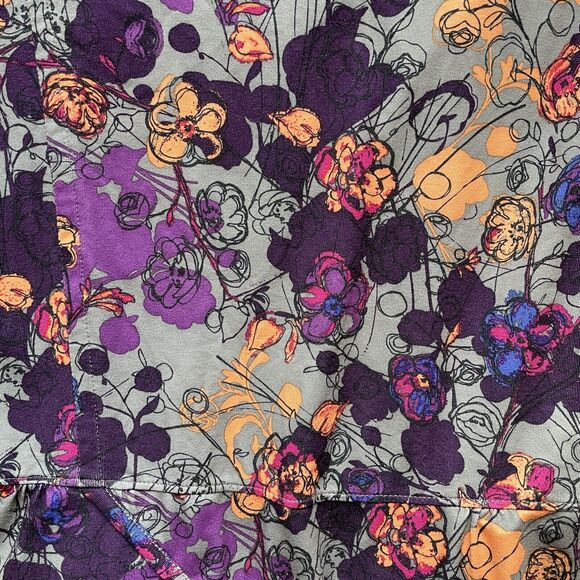REI CO-OP Sariska Print Bra Top Tank Tunic Purple Orange Gray Women's Size 8 M - Picture 7 of 11